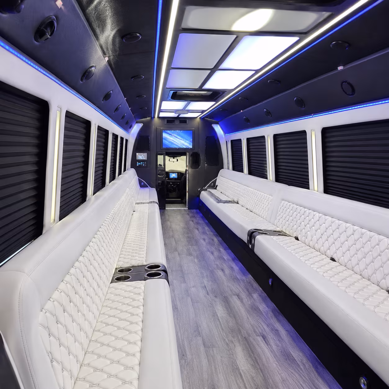 Anaheim Bachelor & Bachelorette Transportation party bus exterior