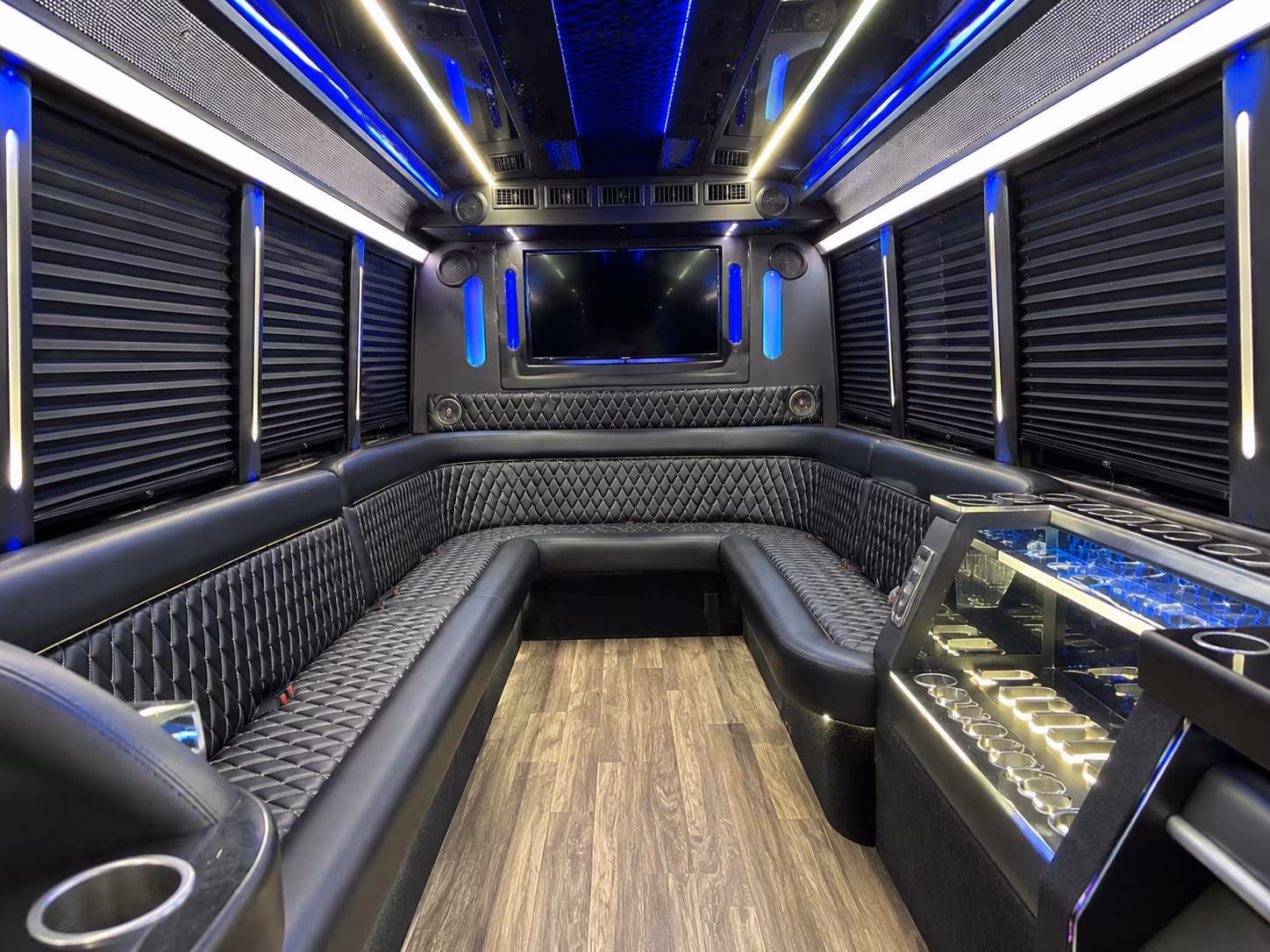 Anaheim Bachelor & Bachelorette Transportation party bus exterior