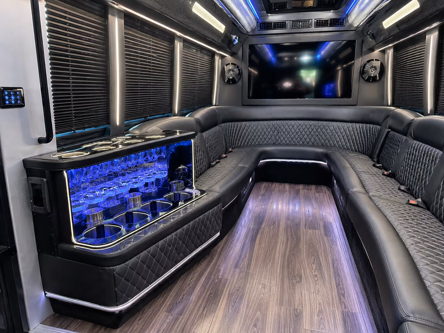 Anaheim Bachelor & Bachelorette Transportation party bus exterior