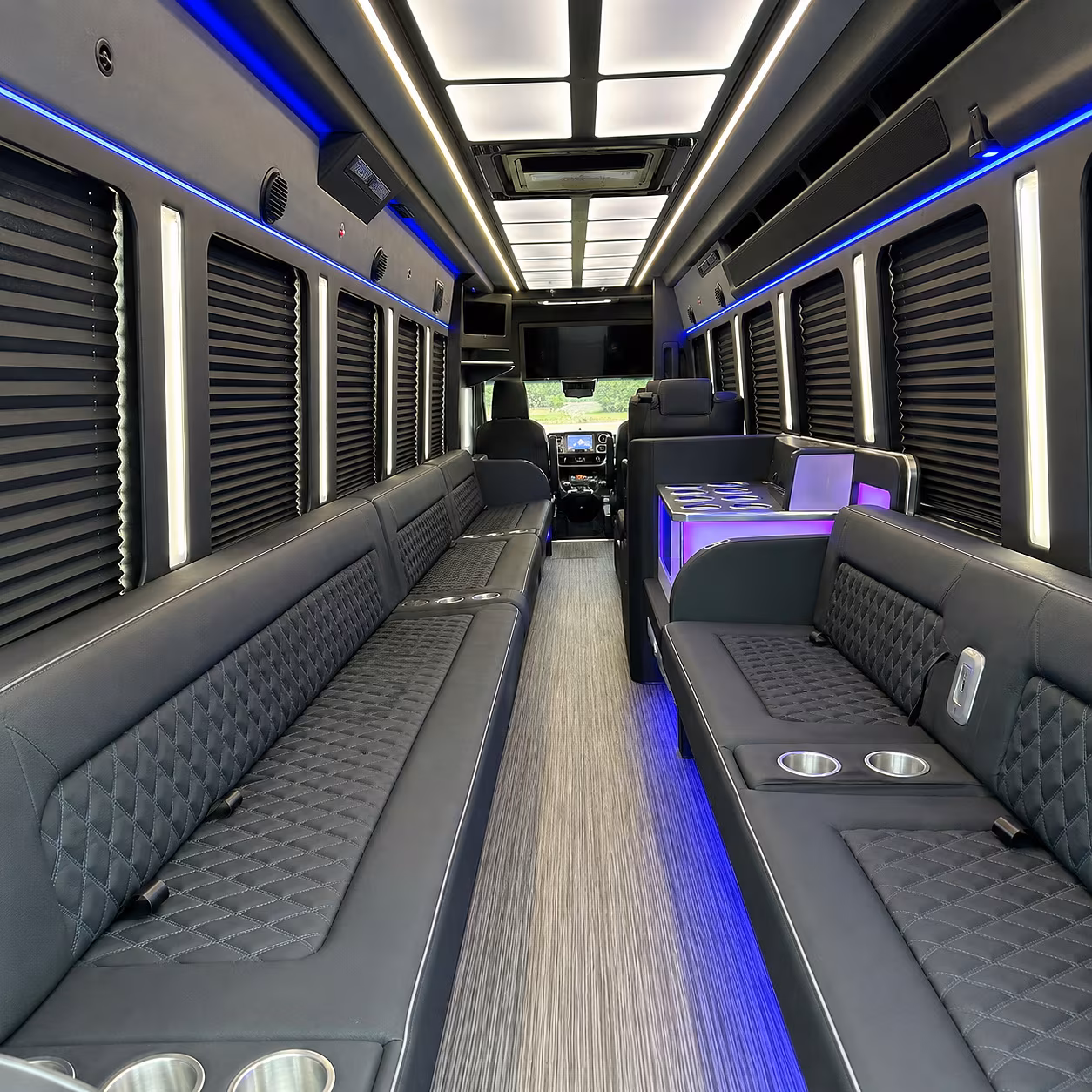 Anaheim Bachelor & Bachelorette Transportation onboard seating