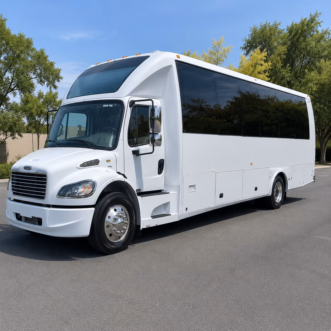 Anaheim Birthday, Sweet 16, & Quinceañera Transportation party bus exterior