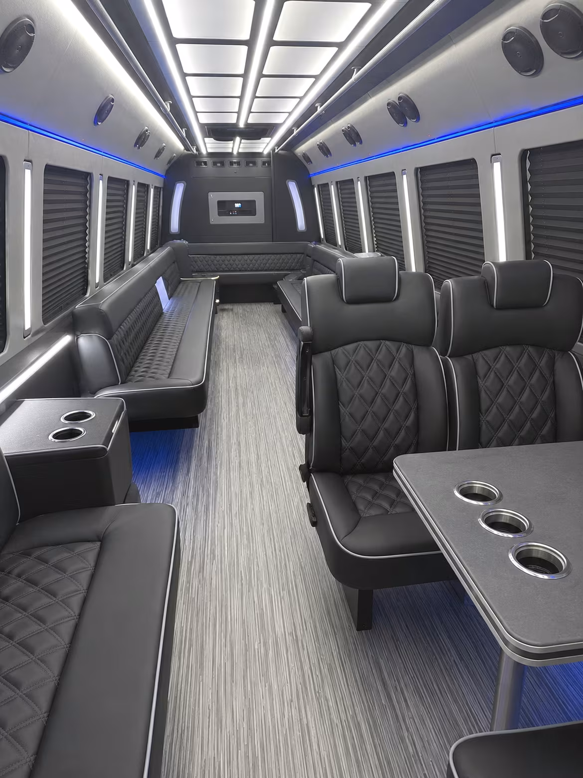 Anaheim Concert & Music Festival Transportation party bus interior
