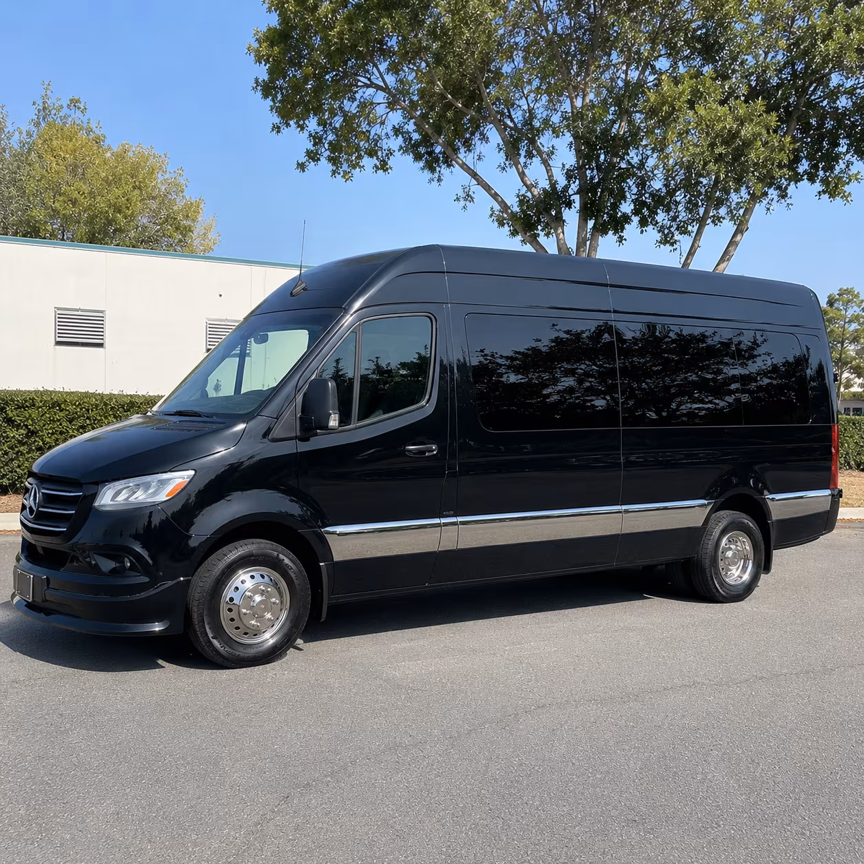 Anaheim Corporate Transportation party bus exterior