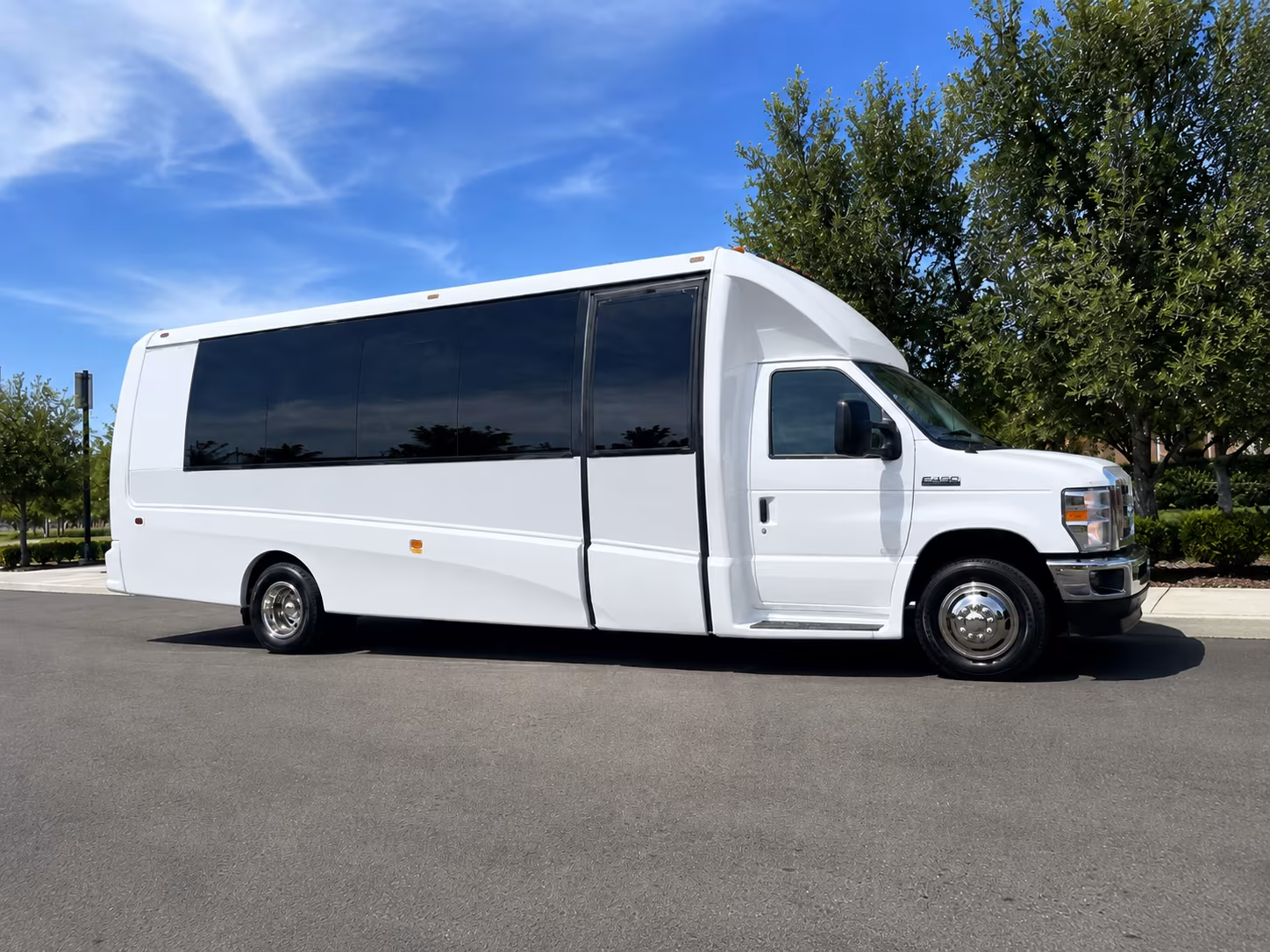 Anaheim Corporate Transportation party bus exterior