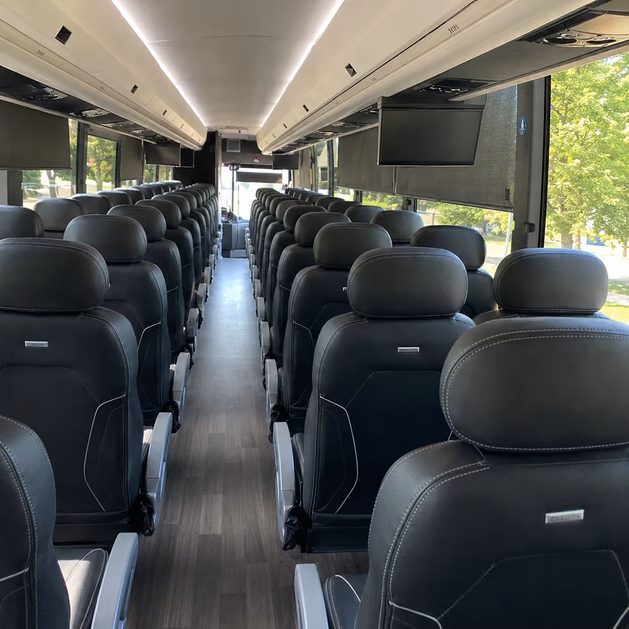 Anaheim Corporate Transportation party bus exterior