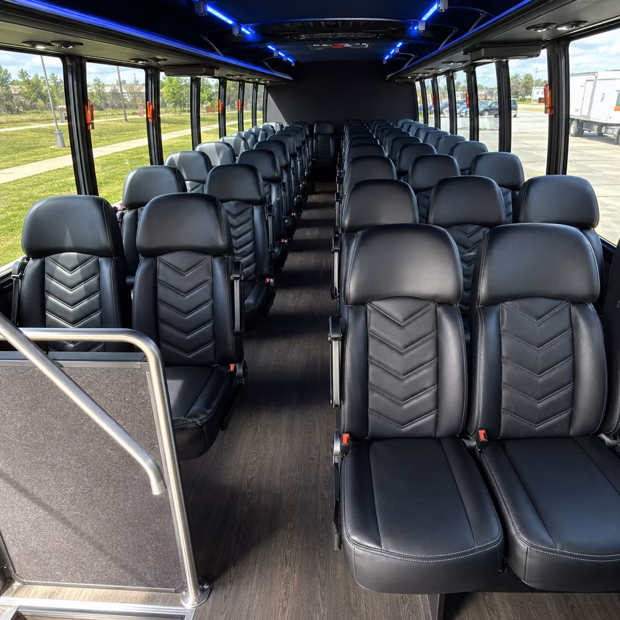 Anaheim Corporate Transportation party bus interior