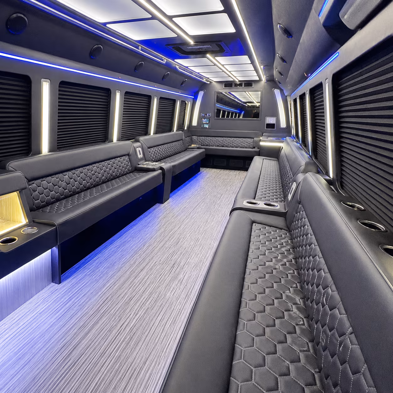 Anaheim Private Event Transportation party bus exterior