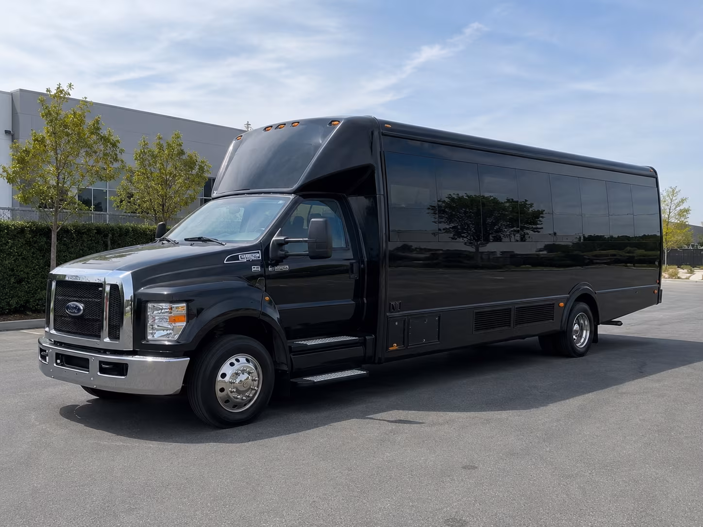 Anaheim Private Event Transportation party bus exterior