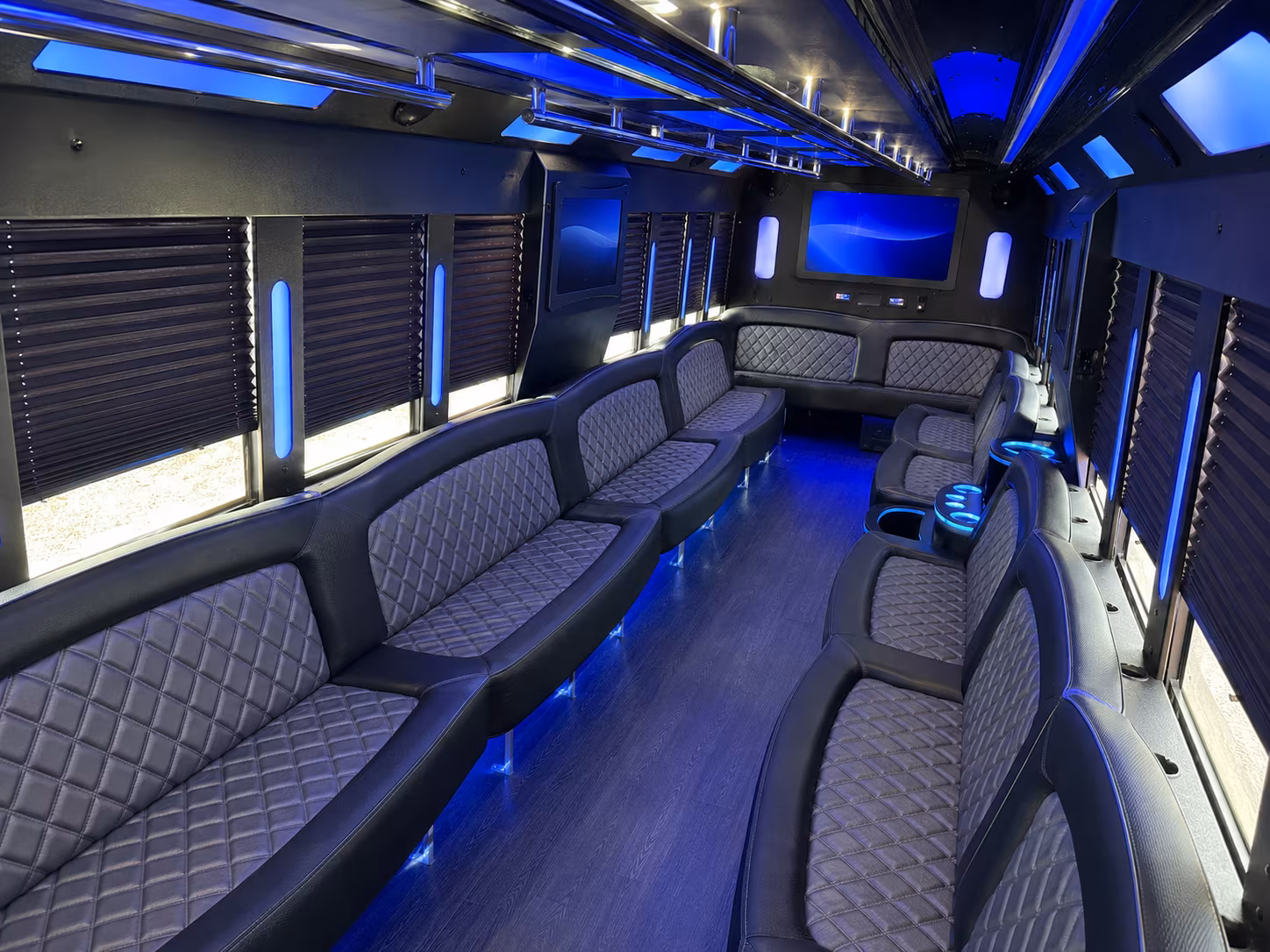Anaheim Private Event Transportation party bus exterior