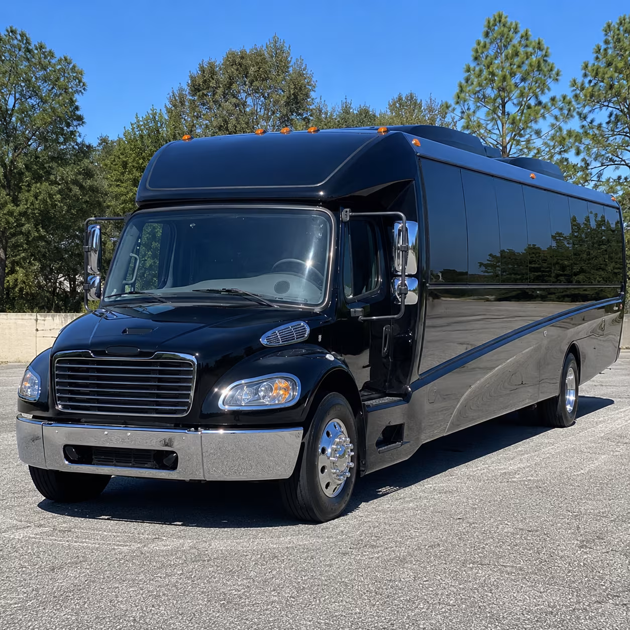 Anaheim School Event Transportation party bus exterior