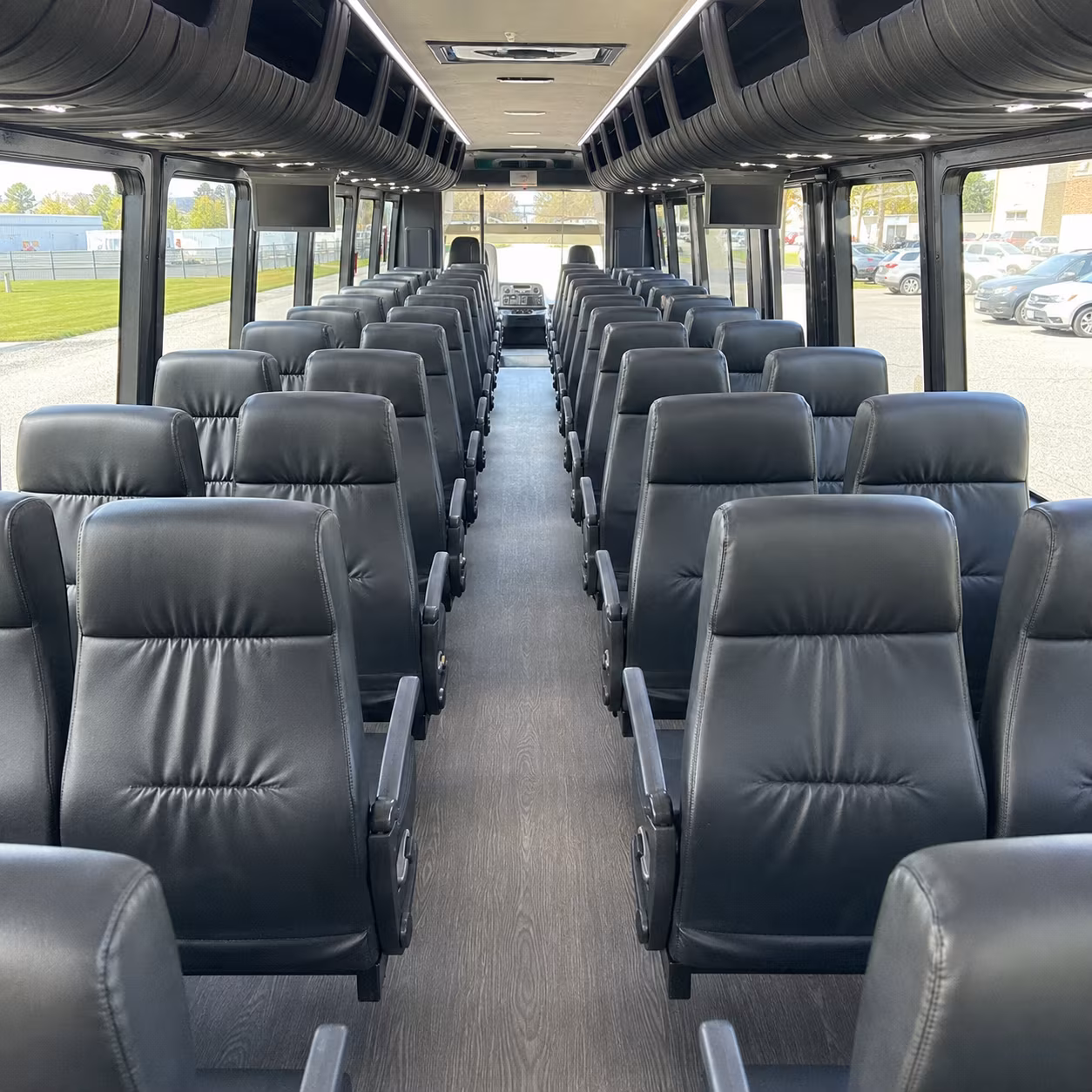 Anaheim School Event Transportation party bus exterior