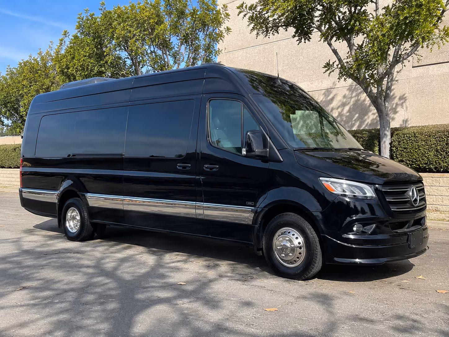Anaheim School Event Transportation party bus exterior
