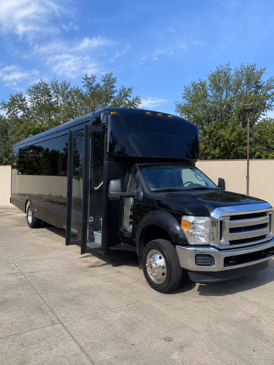 Anaheim Wedding Transportation party bus exterior