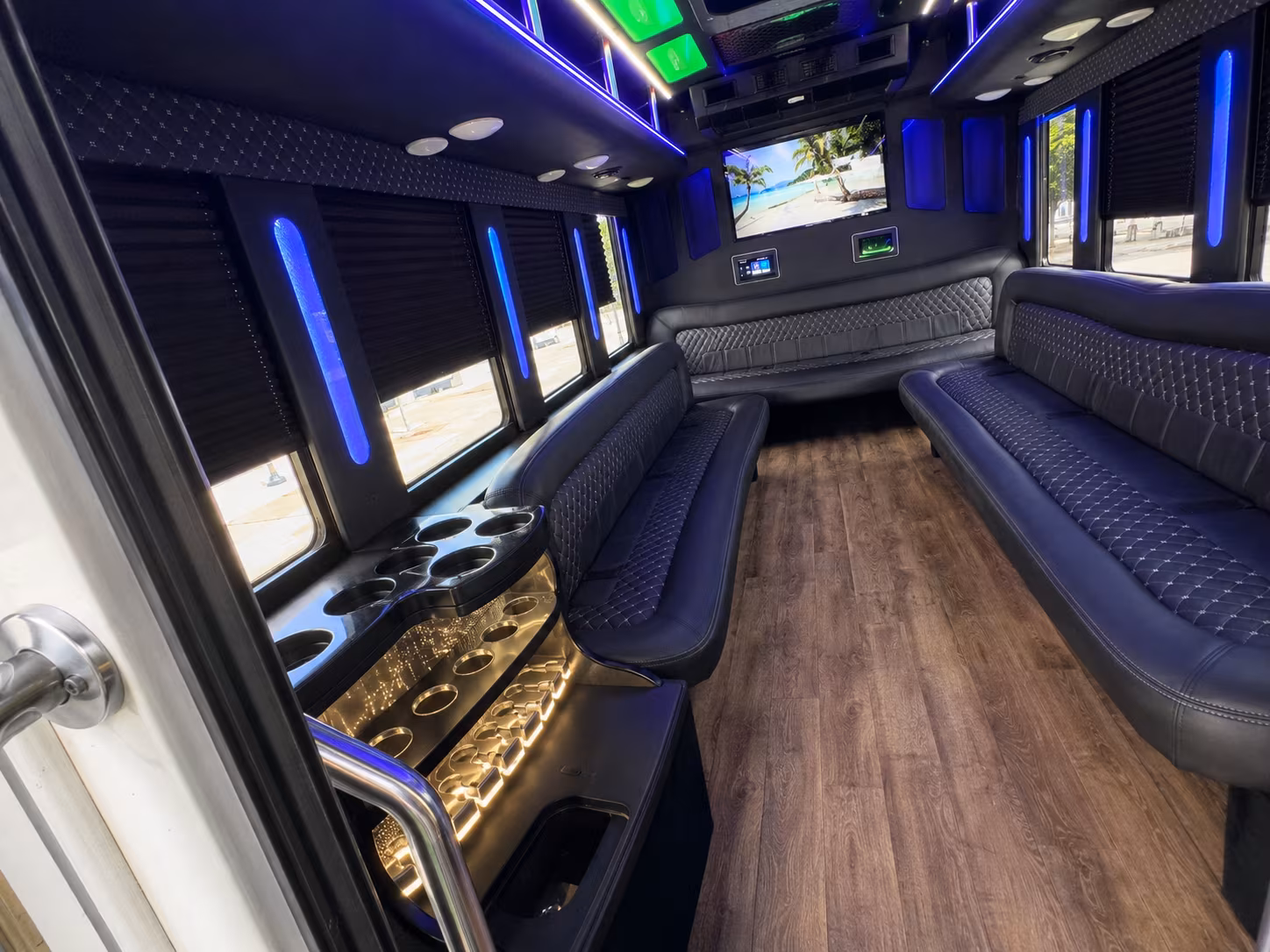 Anaheim Winery Tour & Pub Crawl Transportation onboard seating