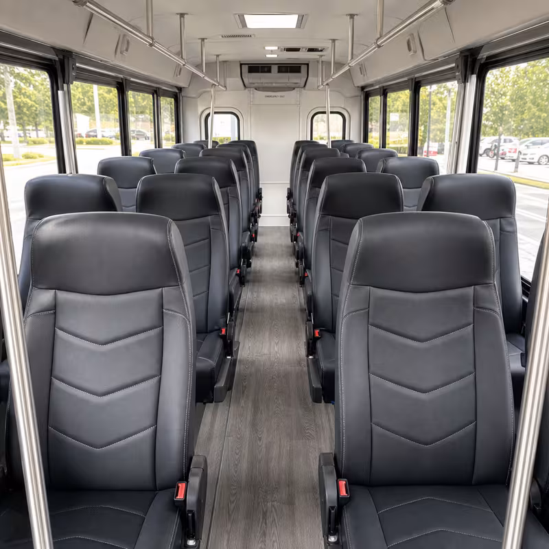 15-35 Passenger Minibus Inside