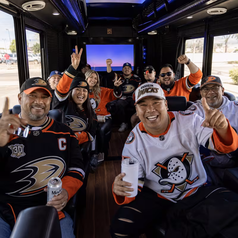 Anaheim Sporting Event Transportation fleet vehicle