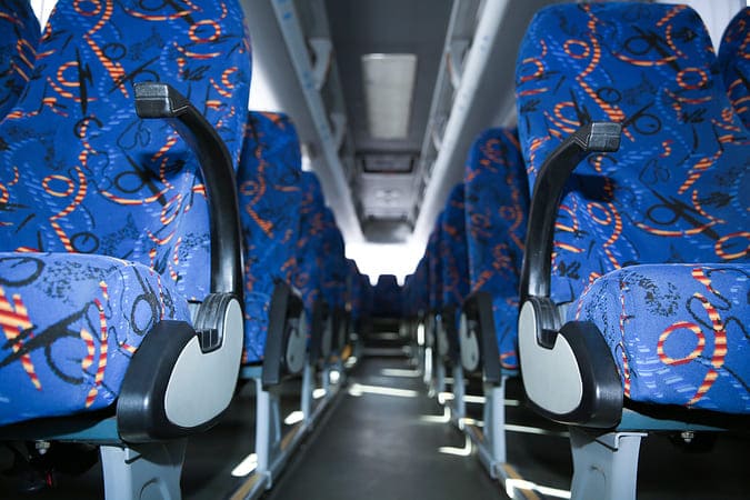 San Diego 47-56 Passenger Charter Buses Interior